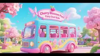 Wheels on the Bus to the Cherry Blossom Park | Nursery Rhymes & Kids Songs | Magical Sing-Along