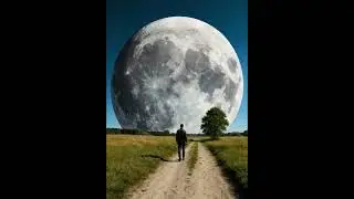 A Moment Before the End #EndOfTheWorld #MoonCloseUp #CinematicScene #TheMoon #SpaceDisaster