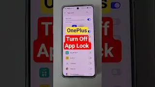 how to turn off app lock in oneplus #applock #oneplus #android
