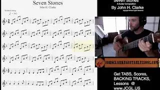 Seven Stones - Music Notation - Guitar Composition in 7/8 meter