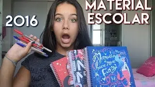 Meu material escolar 2016 - por Nathália Jackeline
