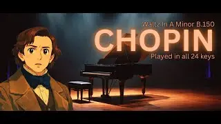 Chopin | Waltz in A Minor | B.150 | Played in 24 keys (Updated)