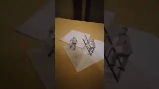 drawing3D an anamorphic illusion
