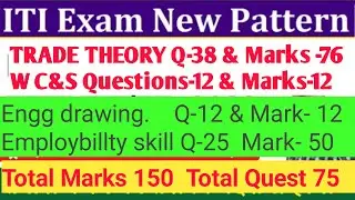 iti exam new pattern august 2022