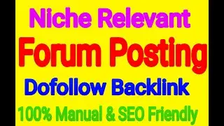 Forum Posting | How To Create Forum Do Follow Backlinks | ProiDeators Tutorials