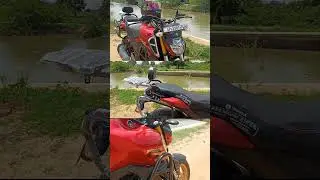Fz-s v3 modification  crash guard | top rack | saddle stay | back rest    installation Final look