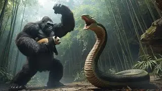King Kong vs Giant Anaconda | The Guardian Saves a Panda | Prehistoric Wildlife 4K