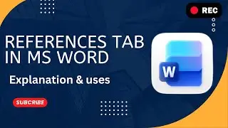 MS Word References Tab Full Explanation in Hindi | Citation, Bibliography & TOC