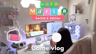 Vlog | Animal Crossing Update Gameplay 🌴 Cozy Island & Guest Room Design 🧳  Switch 2 Case Review 🎮