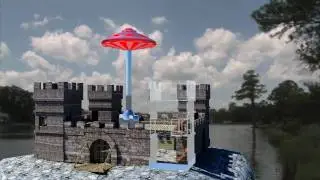 UFO Attacks medieval castle!