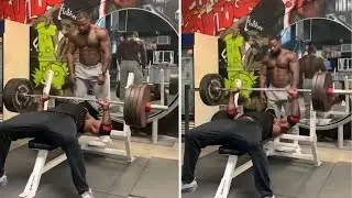 Bobby Lashley AMAZING Bench Press W/ Mike Rashid 425 lbs x 2, 405 lbs x 4, 365 lbs x 8, 315 lbs x 14