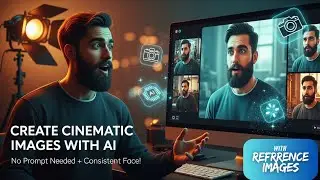 Create Cinematic Images Without Writing Any Prompt | Consistent Face & Outfit Using AI Tools