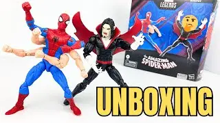 ABRIENDO EL PAQUETE DOBLE DEL AMAZING SPIDER MAN 6 BRAZOS Y MORBIUS MARVEL LEGENDS