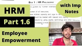 1.6 - Emerging challenges of HRM - Workplace Diversity, Employee Empowerment | Sem 2 BCom Hons DU