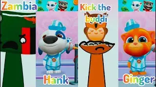 Zambia vs Hank vs Kick the Buddi vs Ginger 😱 | Who Will Win?#shorts #gaming #funny
