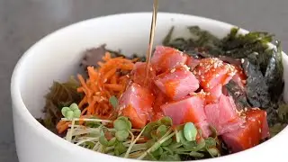 Tuna Sashimi Rice Bowl with Cho-gochujang| Cooking Vlog #weekenddish #sushi #asianfoodrecipes