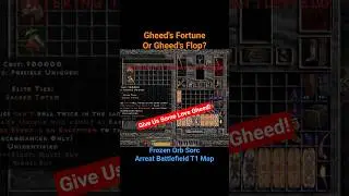 GHEED IN THE WILD! 🤑 Spending Millions on Unique Gambles! - PD2 S12 #projectdiablo2 #shorts