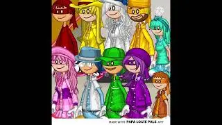 The 10 Characters Shapes Style Papa Louie Pals
