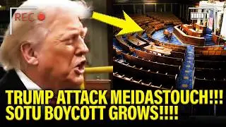 Trump PANICS and ATTACKS MEIDAS for SOTU BOYCOTT!!!