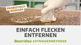BactoDes&reg; Extrahiermethode - Ganz einfach Flecken entfernen