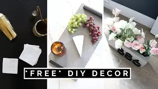 DIY HOME DECOR FOR FREE | WEST ELM INSPIRED DIY ROOM DECOR