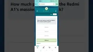 Amazon redmi A1 Quiz