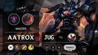 Aatrox Jungle vs Lee Sin - KR Master Patch 9.13