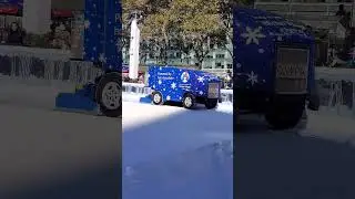 Bryant Park Ice Resurfacing #shorts #zamboni #icerink #bryantpark #iceskating #nyc #newyork #olympia