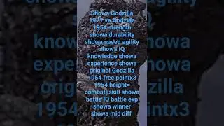 showa Godzilla vs Godzilla 1954