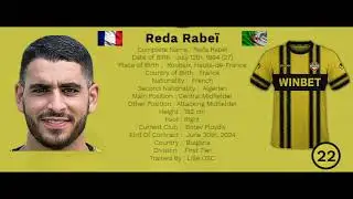 Reda Rabeï | Central Midfield 94'
