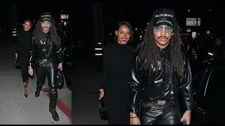 Model Luka Sabbat and girlfriend Jasmine Daniels enjoy their night at Zack Bia's Holiday Party!
