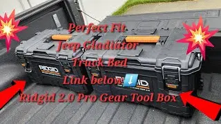 Perfect Fit Jeep Gladiator Truck Bed Link below⬇️Ridgid 2.0 Pro Gear Tool Box Storage Review #review
