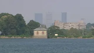 Hazy skies as Boston area celebrates Harborfest, July 4 events