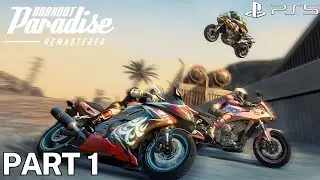 Burnout Paradise Remastered (PS5) 4K HDR 60FPS - Paradise Bikes - Gameplay Walkthrough Part 1