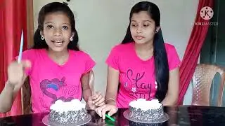 😁😁Cake eating challenge with my sista😊😊 black forest eating challenge 😛😛😨😨