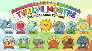 Twelve Months | Calendar Song for Kids
