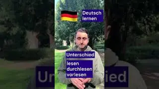 lesen vorlesen durchlesen - der Unterschied