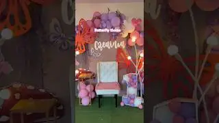 Butterfly theme backdrop | first birthday ideas
