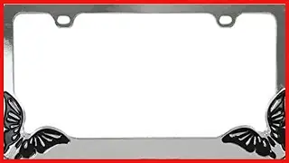 Chrome License Plate Frame Upgrade For A Clean Stylish And Personalized Look