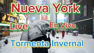 En Vivo Desde  Nueva York  Tormenta 🌨 Invernal ❄️☃️Mas Grande En New York City 2026