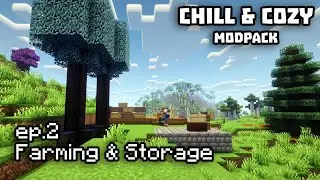 Cozy Modpack with Ambience & Quiet Commentary #2: Farming and Storage