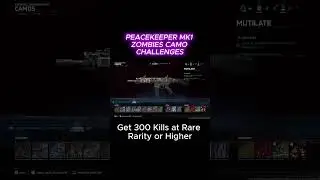PeaceKeeper MK1 Zombies Camo Challenges #BlackOps7 #callofduty