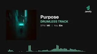 Purpose - Tensed Grunge Rock Drumless Track in Em