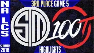 TSM vs 100 Highlights Game 5 | NA LCS Playoffs 3rd Place Summer 2018 | Team Solomid v 100 Thieves G5
