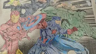 Coloring Avengers paper got from blinkit #zomato #blinkit #color #avenger