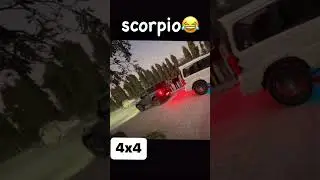 Scorpio vs thar #tochan #thar #4x4 #scorpio2022