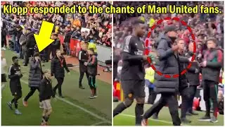 Jurgen Klopp responded to the chants of Man United fans, 
