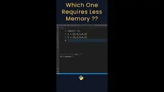 Which One Requires Less Memory ? List or Tuple ? Python 