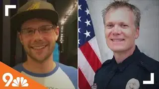 Memorial pays tribute to Officer Gordon Beesley, John Hurley 1 year after Olde Town Arvada shooting