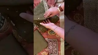 Women Mehendi Green Muslin Suit Dress Material